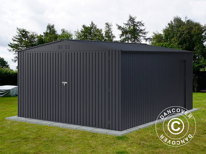 Metalgarage 3,8x4,8x2,32m, 18,24m², ProShed®, Antracit