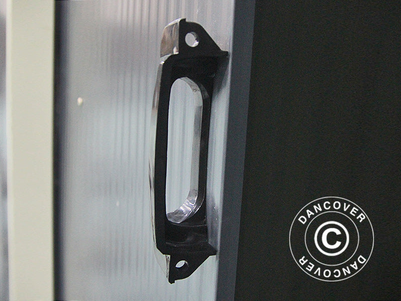 Redskabsskur 2,77x3,19x1,92m, 8,84m², ProShed®, Aluminium Grå