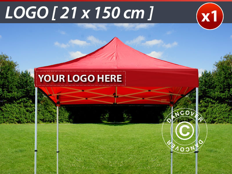 1 frisetryk 21x150cm til FleXtents, venstrestillet