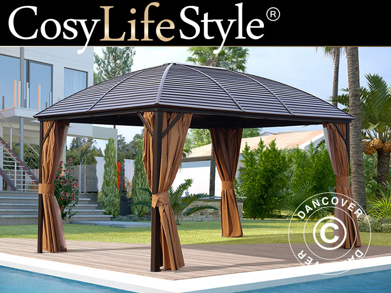 Gazebo San Jose Alu+ 3x4m Brown (YS1005)