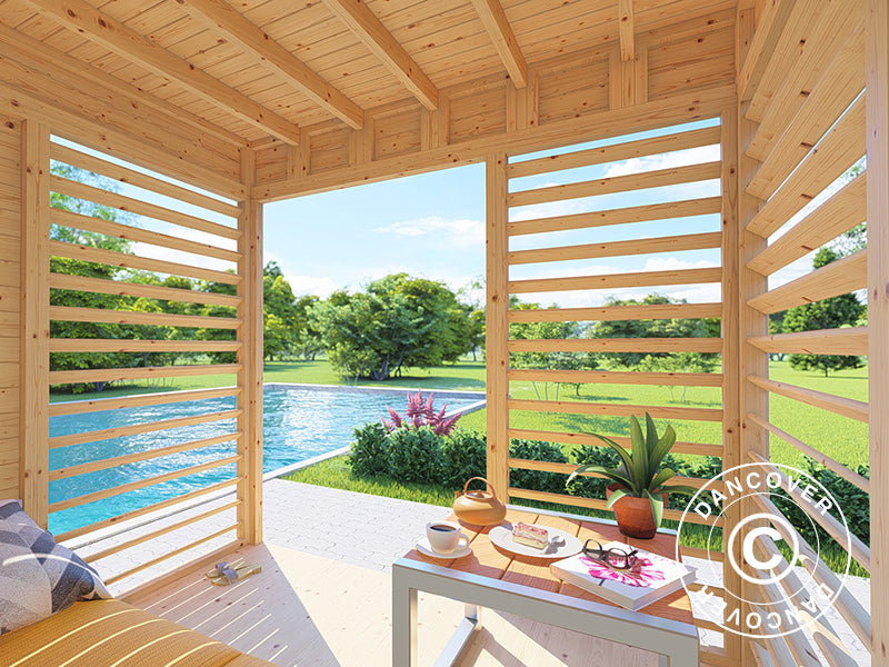 Havepavillon i træ, Bertilo Garten Lounge 1, 2,26x2,34x2,32m