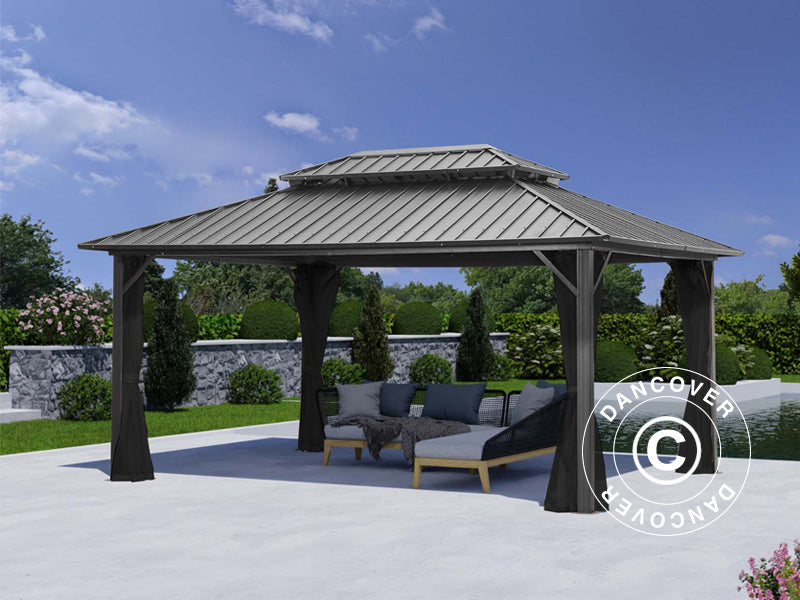 Gazebo San Francisco 3,65x4,85m Black