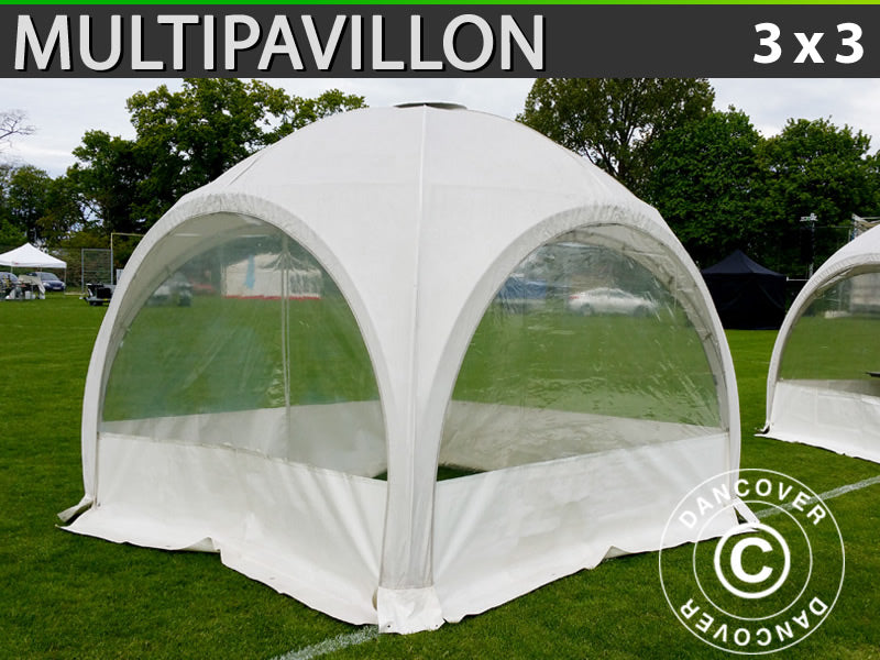 Partytelt Multipavillon 3x3m, Hvid