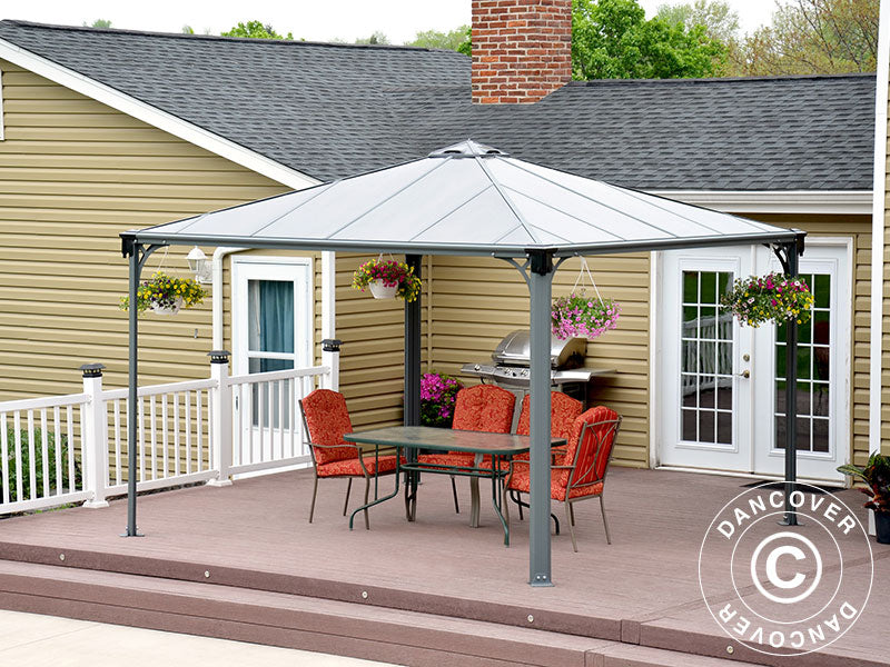 Pavillon Palermo, Palram/Canopia, 3,6x3,6m, Antracit