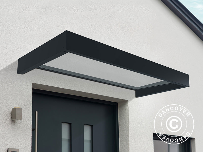 Baldakin Sophia 2150, Palram/Canopia, 0,95x2,15x0,17m, Mørkegrå/transparent