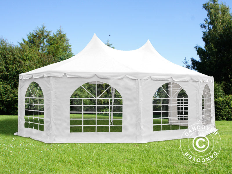 Partytelt Elegance PRO, ottekantet 6,8x5m, PVC