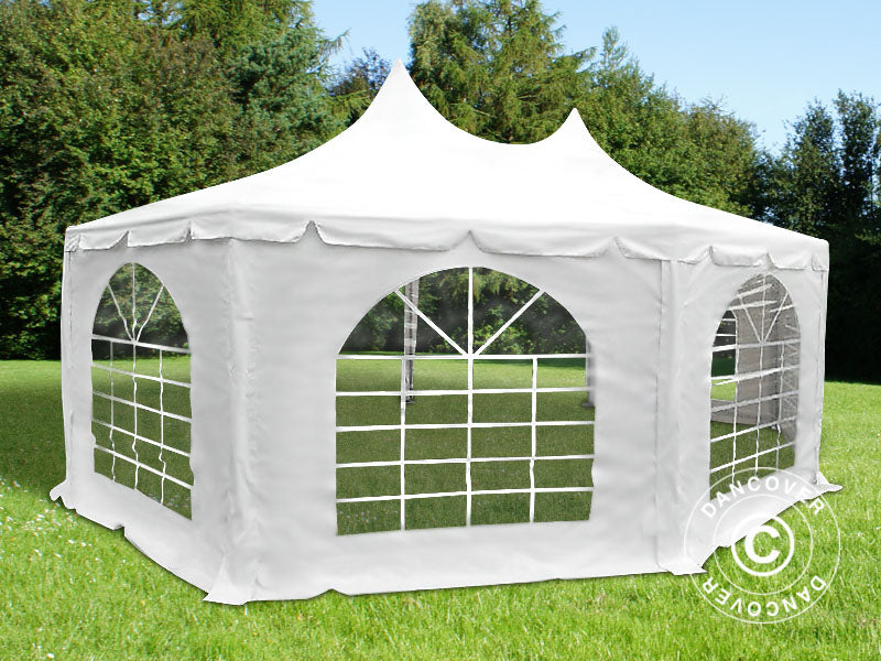 Partytelt Elegance PRO, ottekantet 6,8x5m, PVC