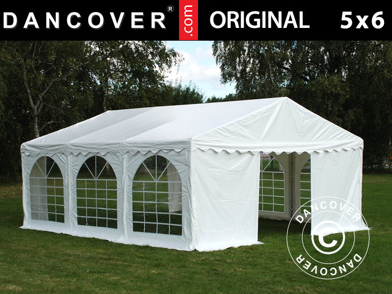 Partytelt Original 5x6m PVC 900, Hvid