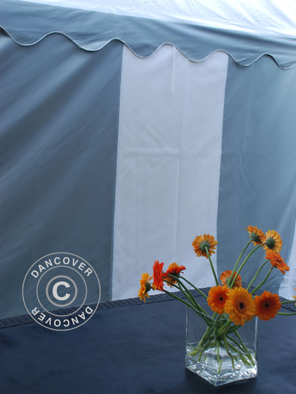 Partytelt Original 5x6m PVC 900, Grå/Hvid