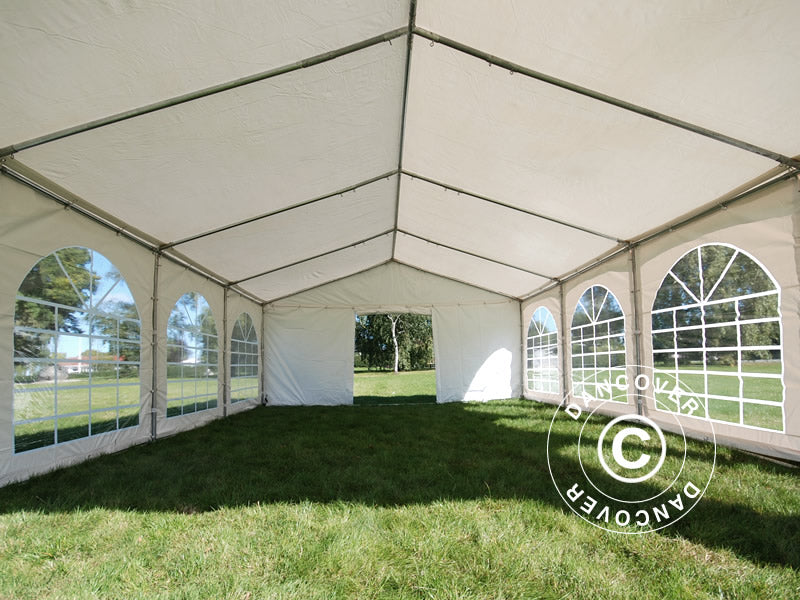 Partytelt Original 4x6m PVC 900, "Arched", Hvid
