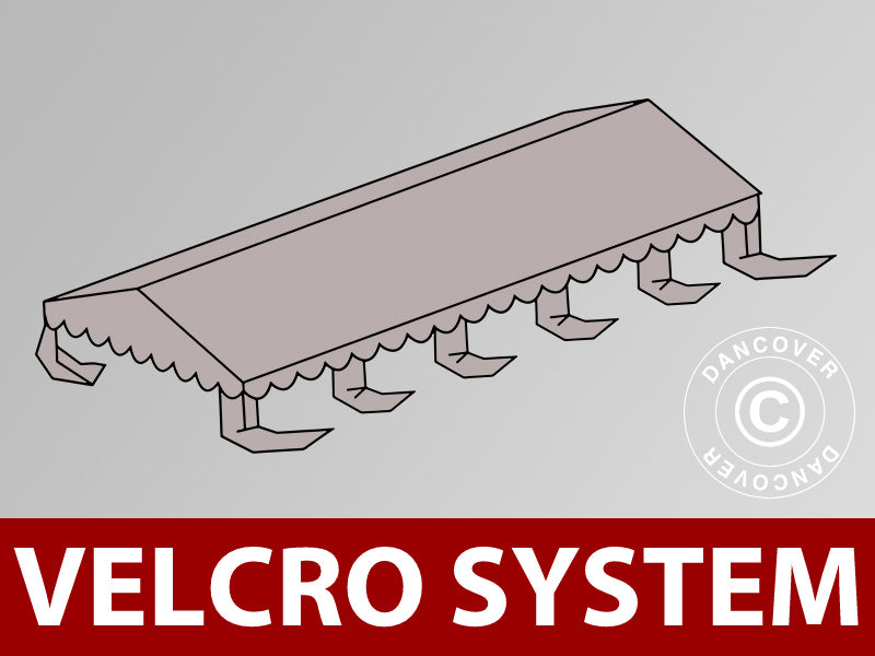 Tagdug til Partytelt UNICO, PVC/Polyester, 5x10m, Sand