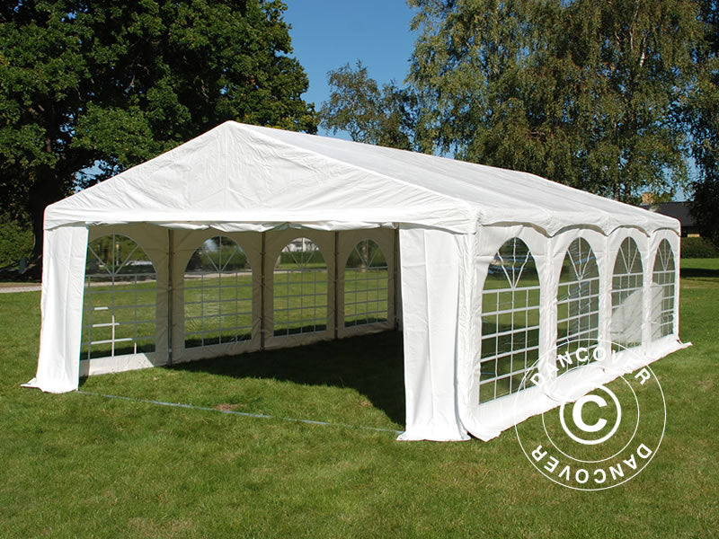 Partytelt Original 5x8m PVC 900, "Arched", Hvid