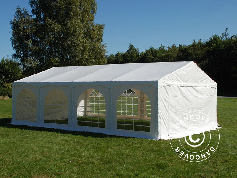 Partytelt Original 5x8m PVC 900, "Arched", Hvid