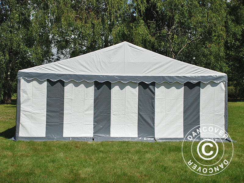Partytelt Exclusive 6x10m PVC 900, Grå/Hvid