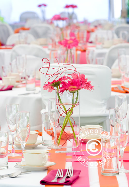 Partytelt, SEMI PRO Plus CombiTents® 900 6x14m, 5-i-1, Hvid