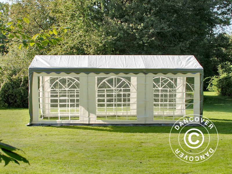 Partytelt PLUS 4x6m PE 700, Grå/Hvid