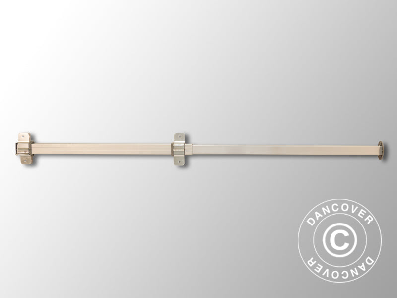 Komplet tagstang 1,33m, Gråt beslag