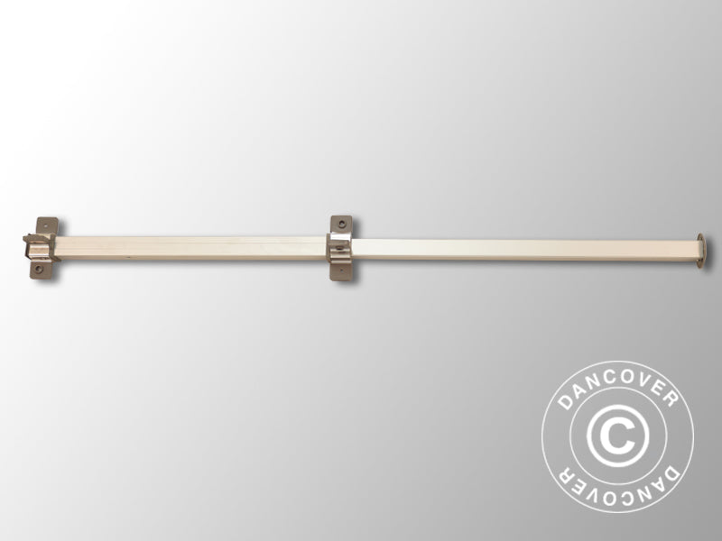 Komplet tagstang 1,33m, Gråt beslag