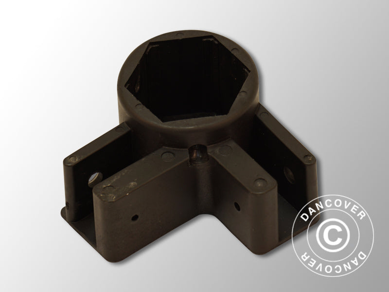 Topbeslag til hjørneben, Sort