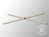 Komplet sektion af sakseramme, 1,5m, Sort beslag