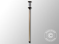 Komplet sideben 2,27/2,55m, Sort beslag