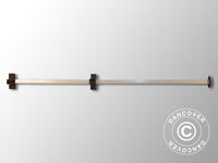 Komplet tagstang 1,45m, Sort beslag