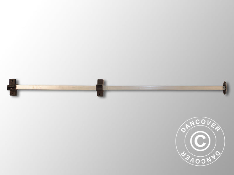 Komplet tagstang 1,37m, Sort beslag