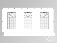 Sidevæg med vindue til partytelt PLUS 6m, Hvid