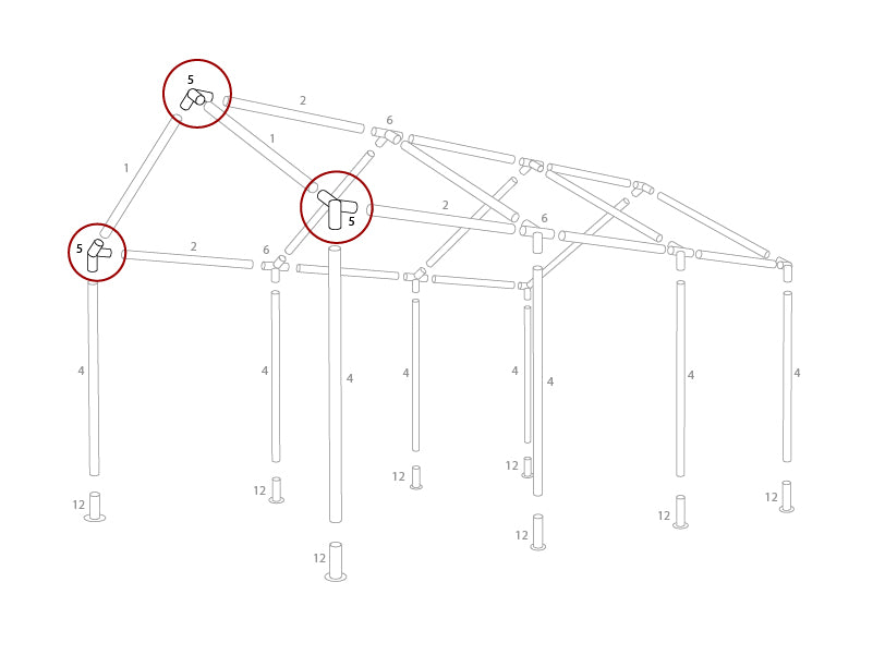 3-vejs samling, Ø42mm, 120°