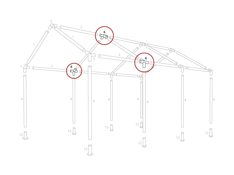 4-vejs samling, Ø42mm, 120°