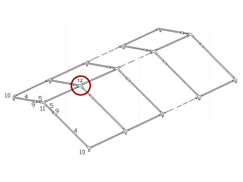 4-vejs samling, Ø42+Ø54mm, 140°