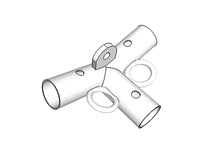 3-vejs samling, Ø42+Ø54mm, 140°