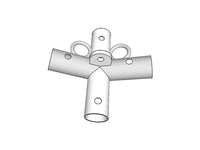 4-vejs samling, Ø42+Ø54mm, 140°