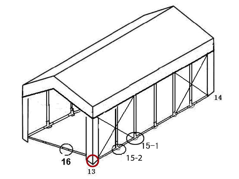 3-vejs samling til bundramme, Ø42+Ø54mm, 90°