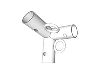 3-vejs samling m/3 ringe, Ø42-54mm