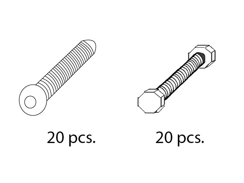 Pose m/bolte & låsemøtrikker