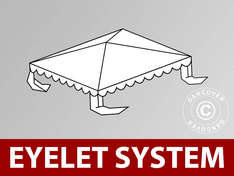 Tagdug til Partytelt UNICO, PVC/Polyester, 3x3m, Hvid