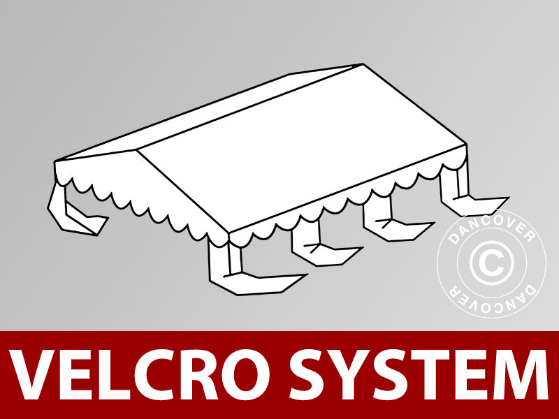 Tagdug til Partytelt UNICO, PVC/Polyester, 3x6m, Hvid