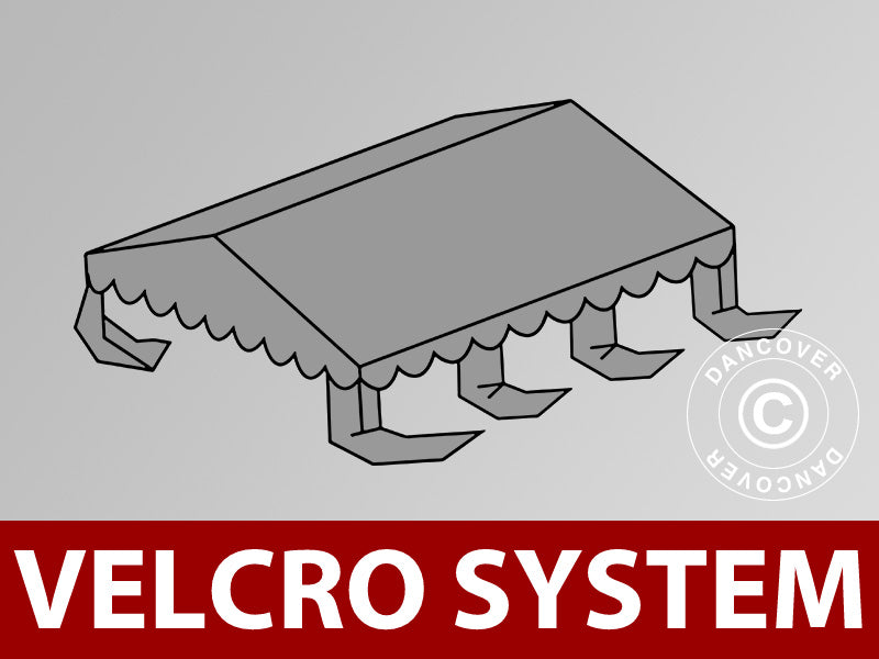 Tagdug til Partytelt UNICO, PVC/Polyester, 3x6m, Mørkegrå