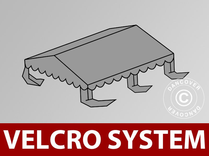 Tagdug til Partytelt UNICO, PVC/Polyester, 4x4m, Mørkegrå