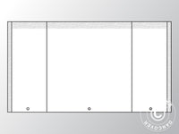 Endevæg UNICO 5m med smal dør, Hvid