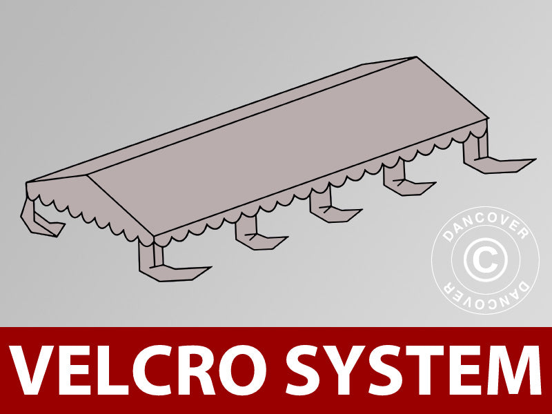 Tagdug til Partytelt UNICO, PVC/Polyester, 5x8m, Sand