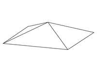 Tagventilation til Pavillon Osiris 3x3m/3,5x3,5m, Grå