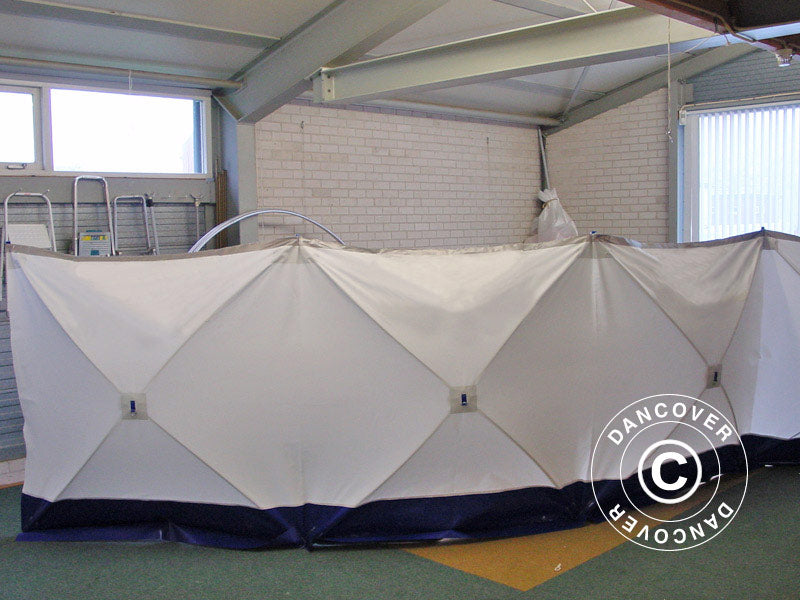 Safety Screen FleXshelter PRO, 7,2x1,8m, Hvid/Blå