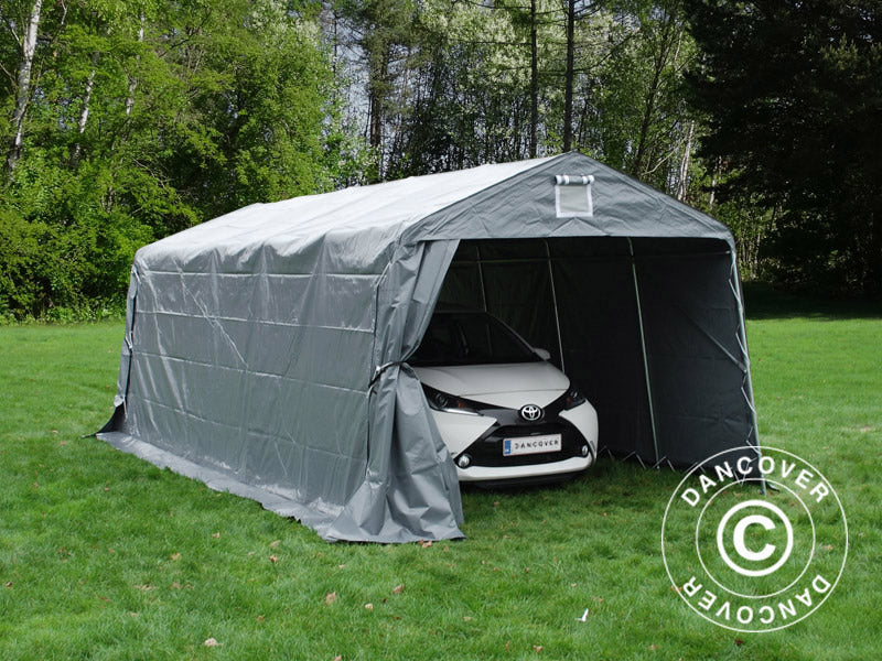 Garagetelt PRO 3,3x6x2,4m PVC, Grå