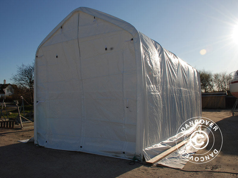 Telthal multiGarage 4x12x4,5x5,5m, Hvid