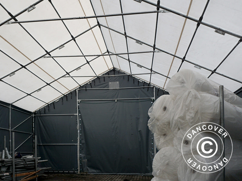 Telthal Titanium 8x18x3x5m, Hvid/Grå