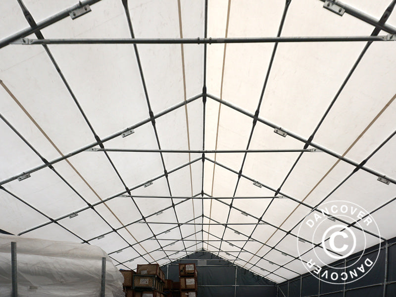 Telthal Titanium 8x18x3x5m, Hvid/Grå