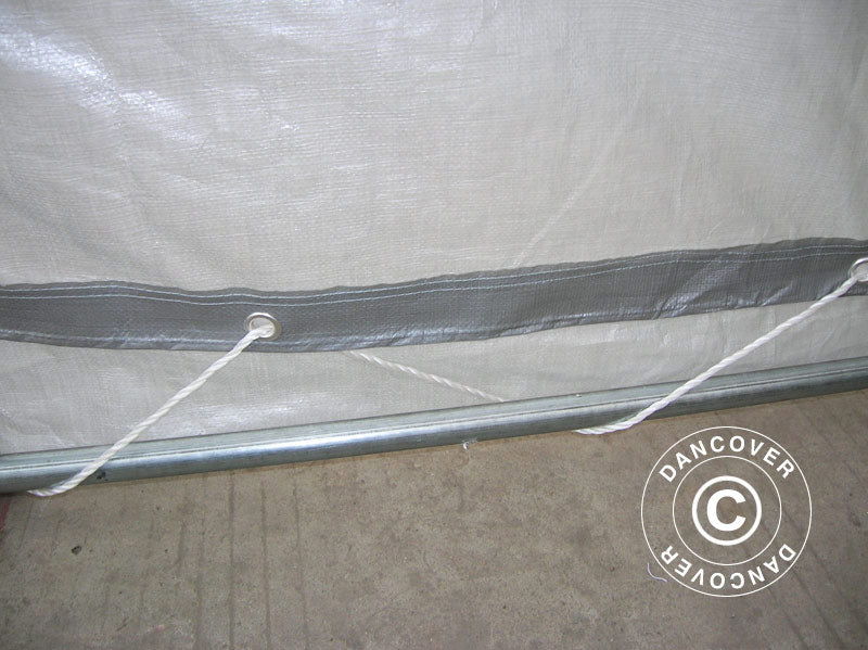 Opbevaringstelt PRO 2,4x3,6x2,34m PE, Grå