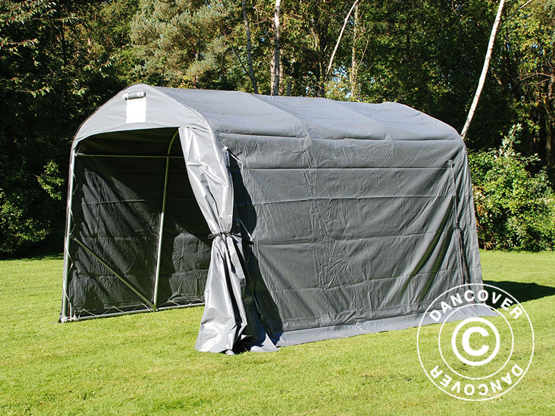 Opbevaringstelt PRO 2,4x3,6x2,34m PVC, Grå